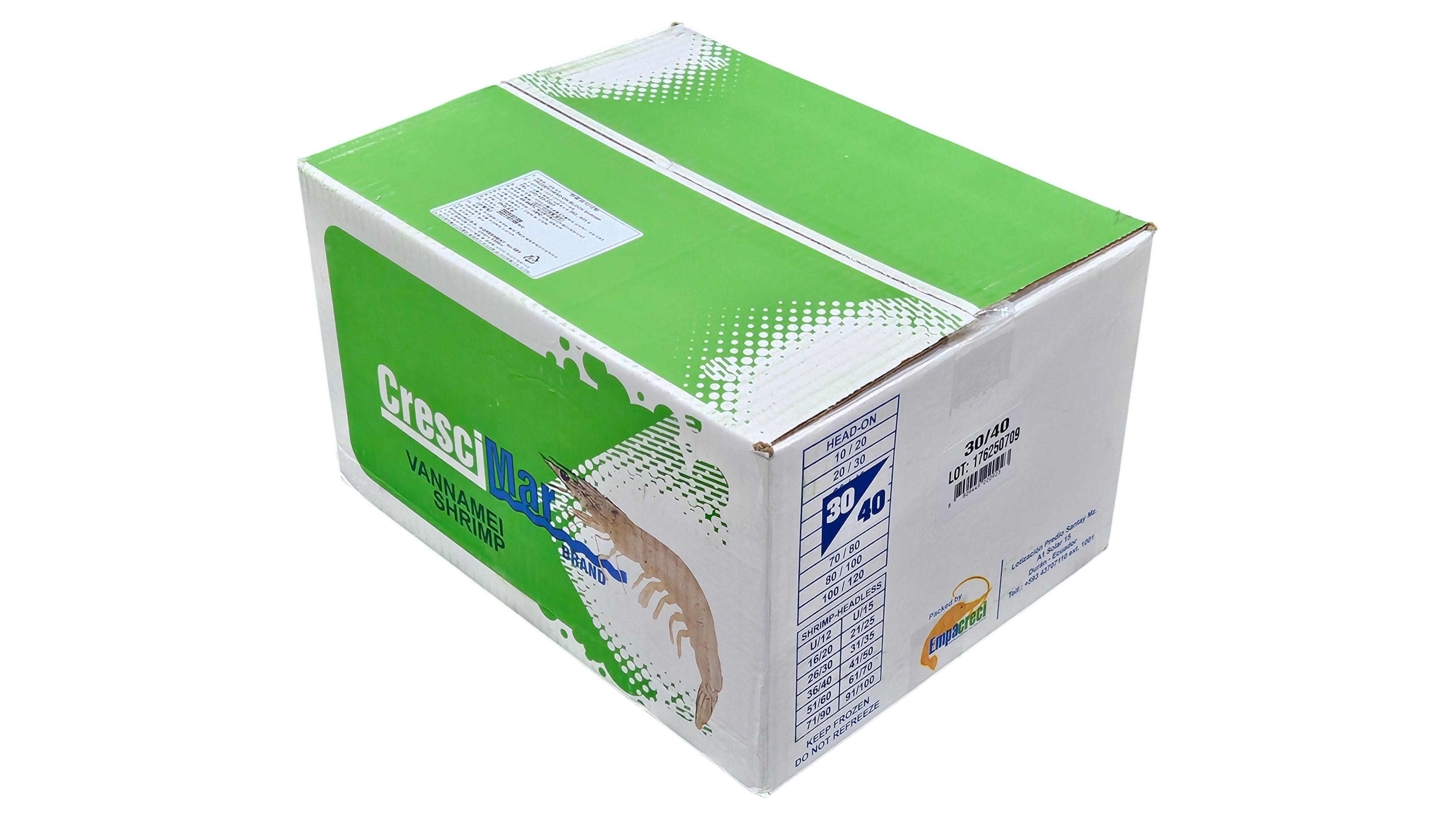 업소용 냉동 흰다리새우 31/40 (에콰도르새우)