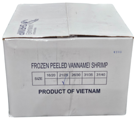 두절탈각새우(PDTO, 1.8kg, 베트남) 21/25