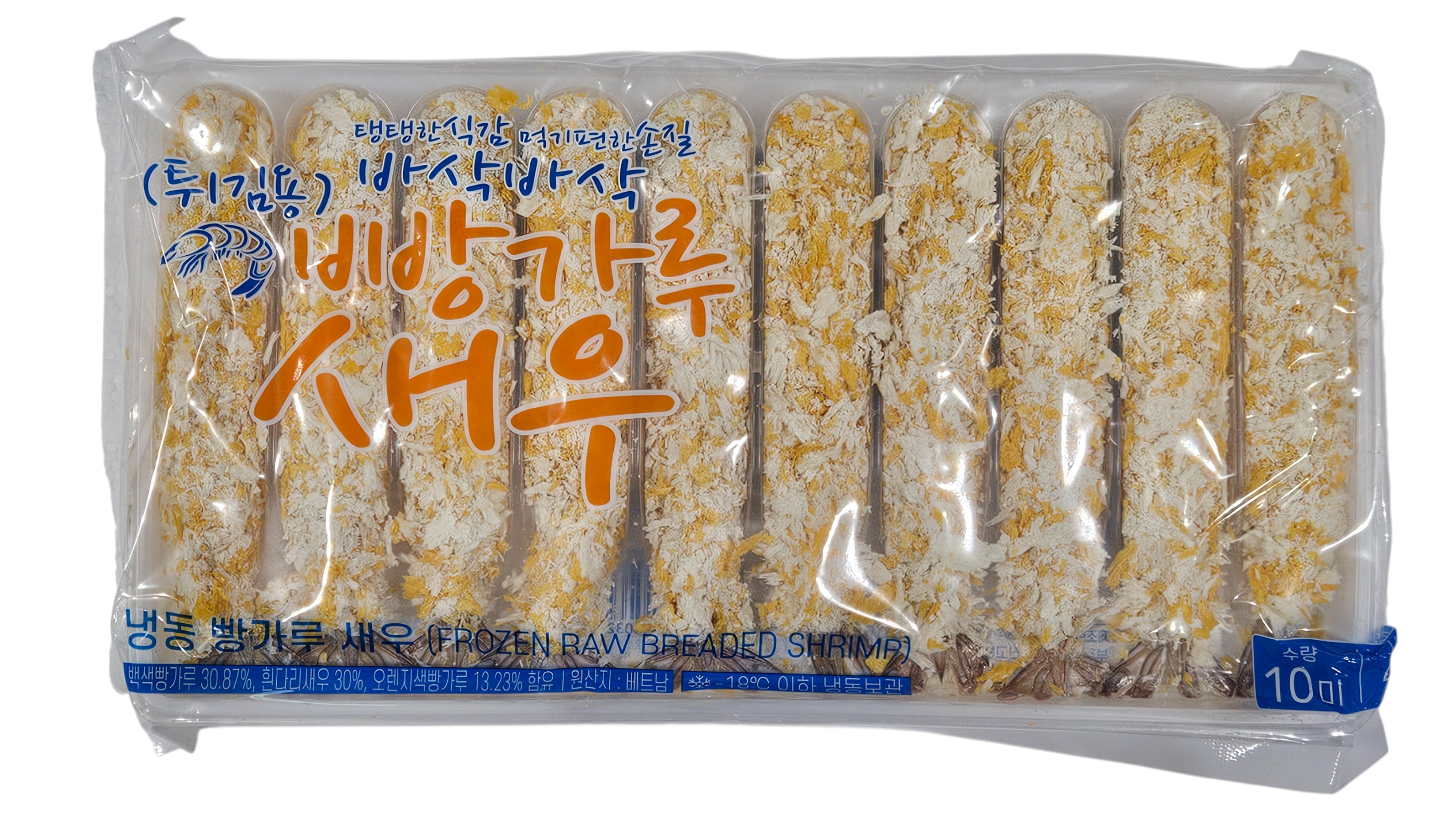빵가루 새우(토페도새우, 머리없음) 40g/마리