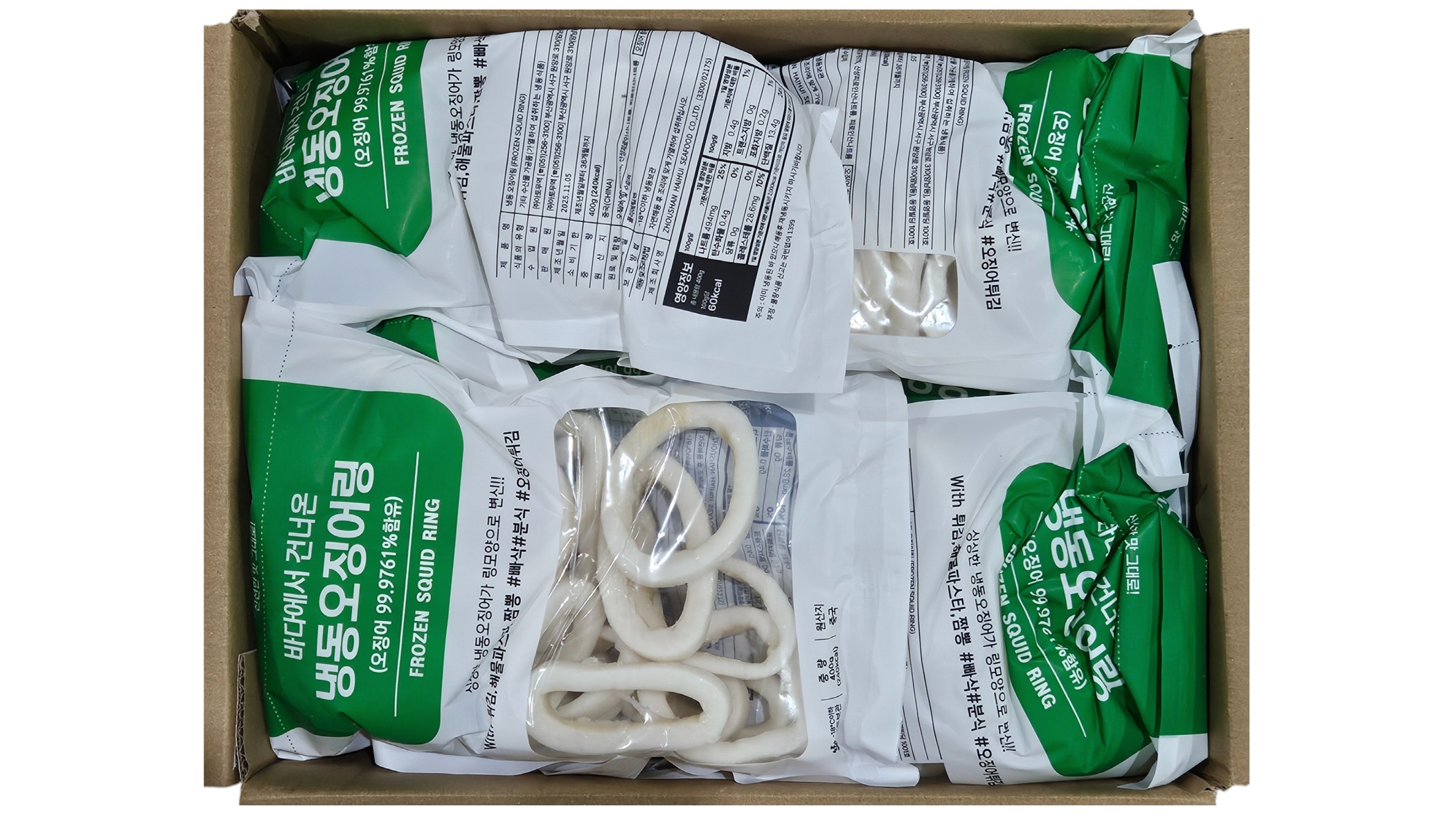 오징어링 (탈피, 비자숙, 400g)