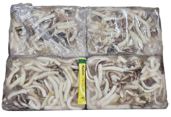 오징어채 블럭 550g, 중국산