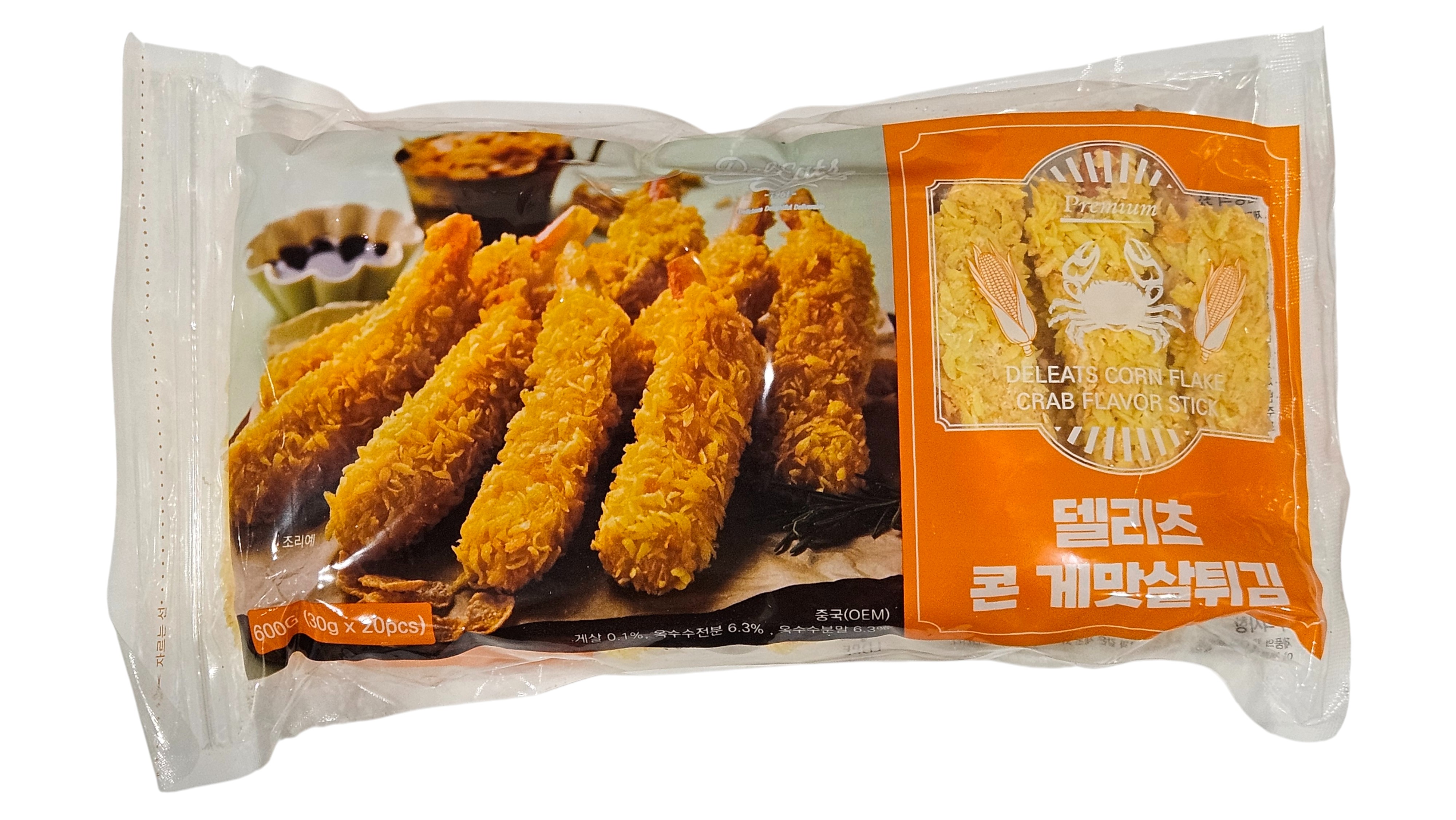 델리츠 콘 게맛살튀김 (30g * 20ea, 중국)
